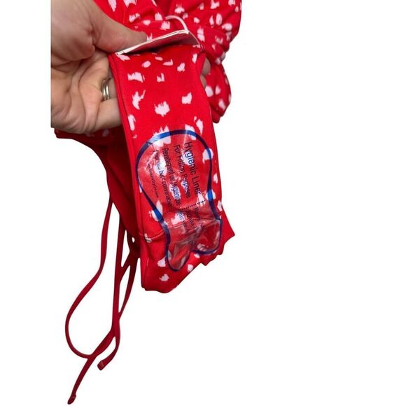 Maaji Red Camelia Safari Plunge Reversible One Piece NWT Sz. S - Picture 10 of 11